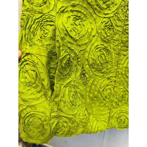 Vintage Laura Ashley Bright Green Jacket Size L Cotton Spandex Y2K Awesome - Picture 3 of 8